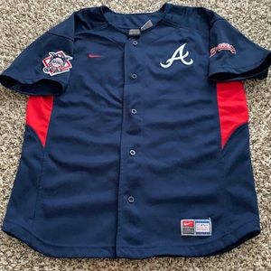 Chipper Jones Button-up Jersey Youth-XL